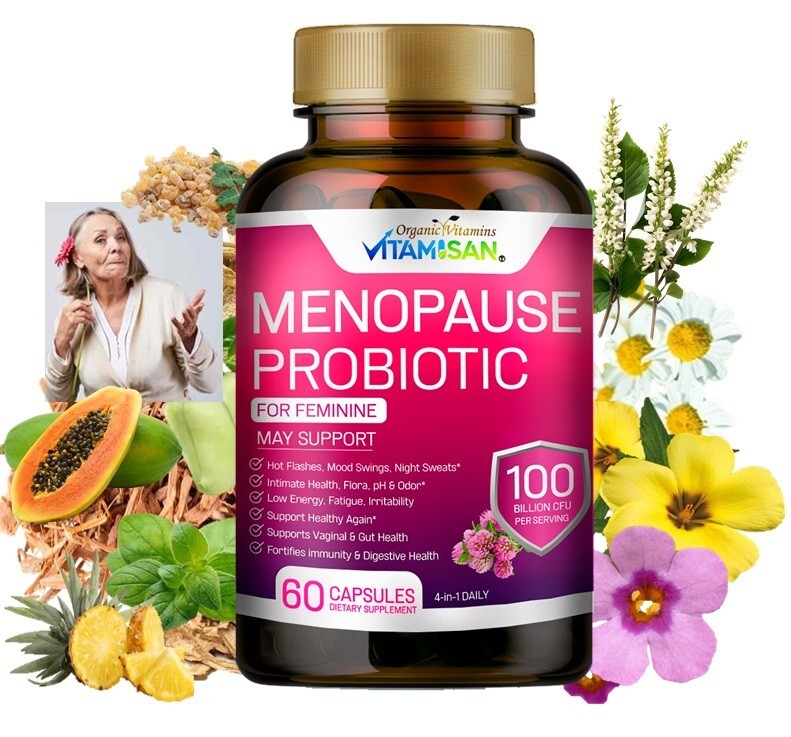 Vitamisan Menopause Support Probiotic – Mood Swings, pH & Night Sweats Formula