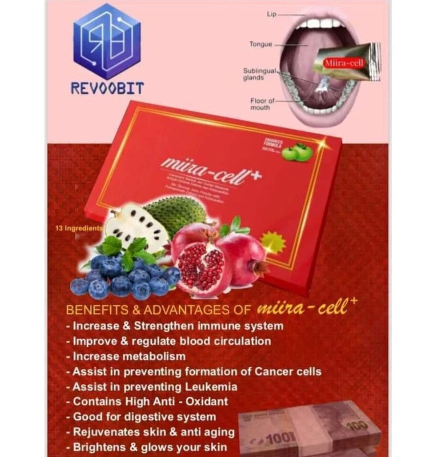 Miira-cell+ plus by Revoobit International 24 Sachet Stem Cell Nutrition (1 Box)