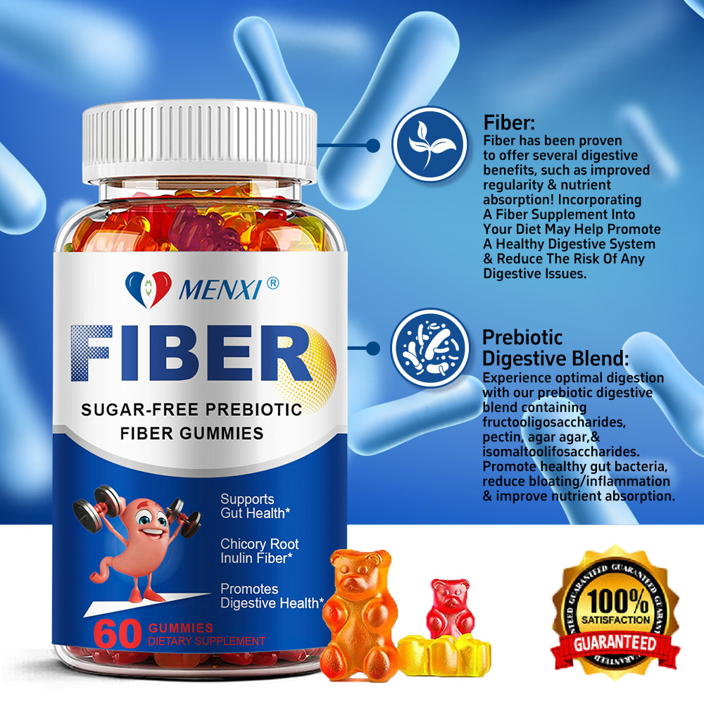 Fiber Gummies for Adults, Daily Prebiotic Fiber Supplement 5g – Digestive Health