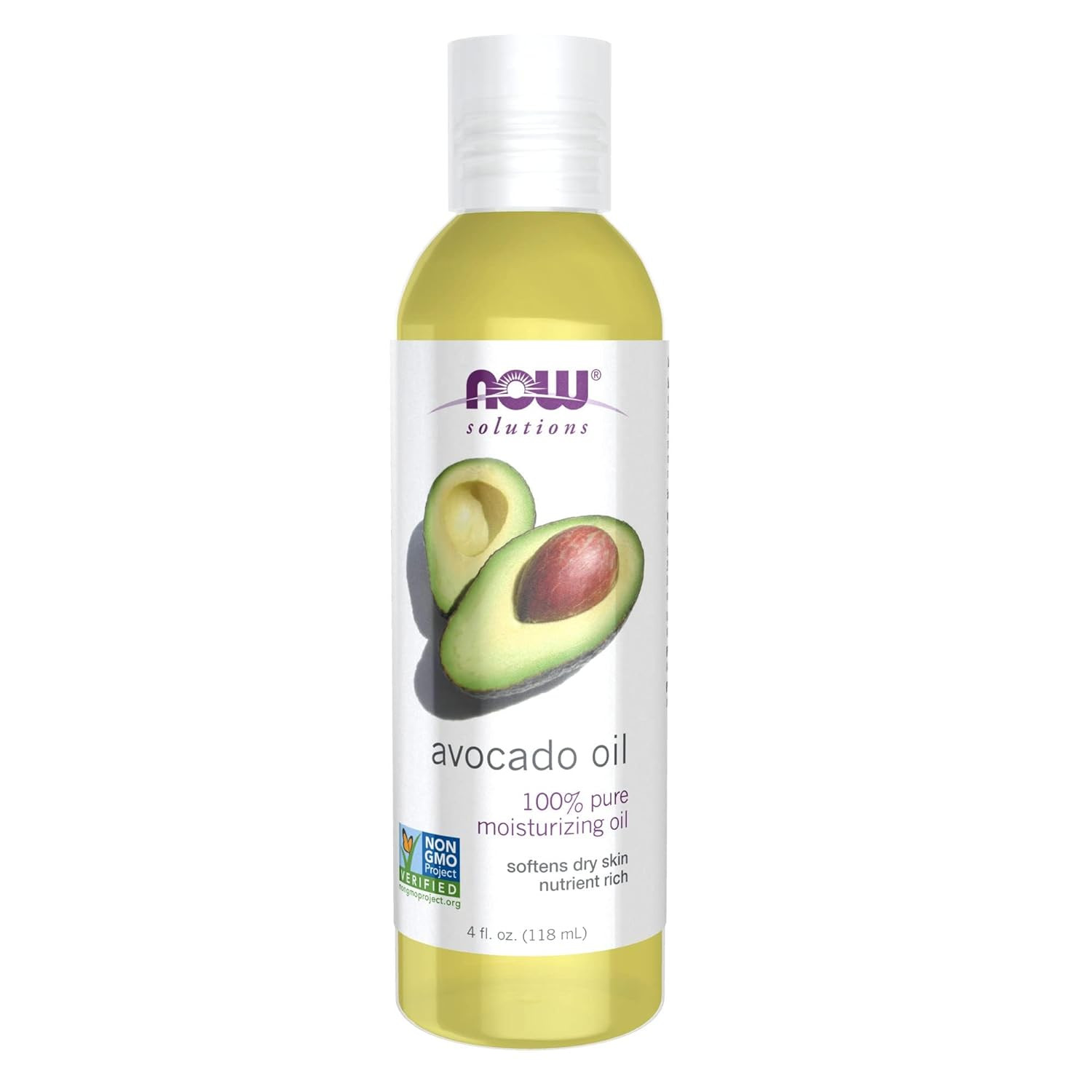 Now Solutions, Avocado Oil, 100% Pure Moisturizing Oil, Nutrient Rich, Hydrating