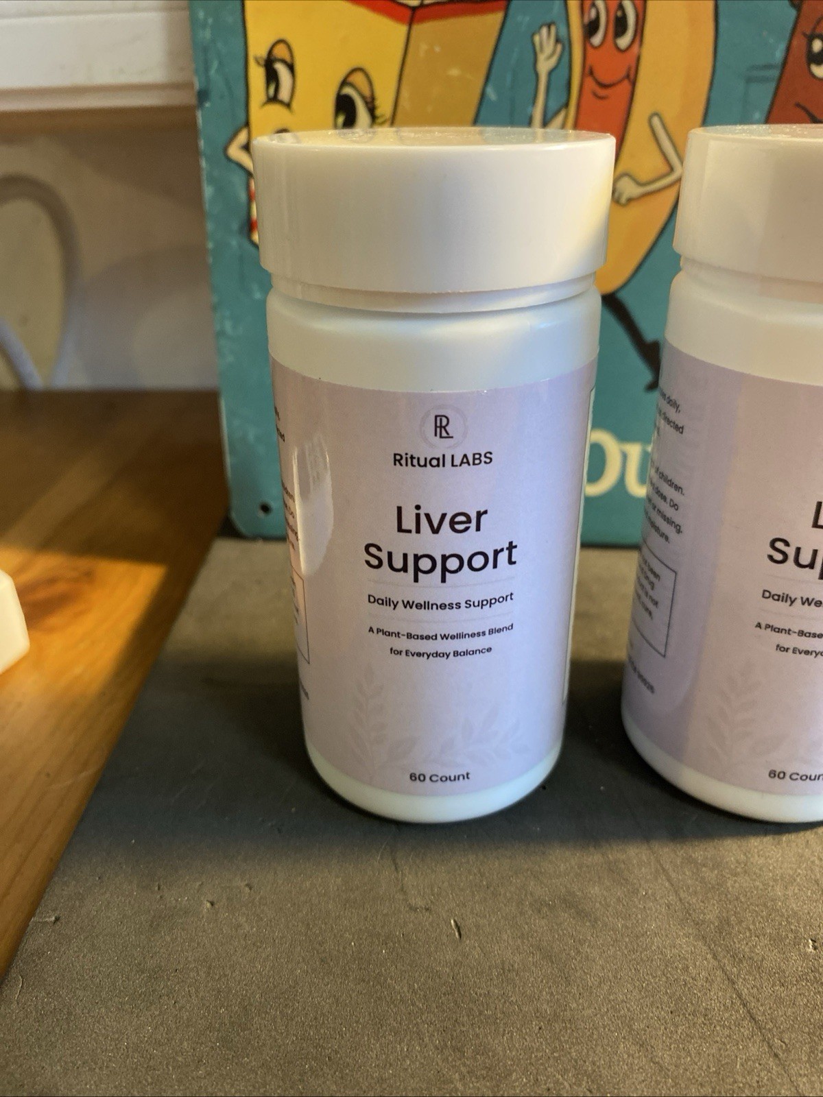 Vegetarian Capsules Supports Healthy Liver Supplement Ritual Labs Lot Of 2