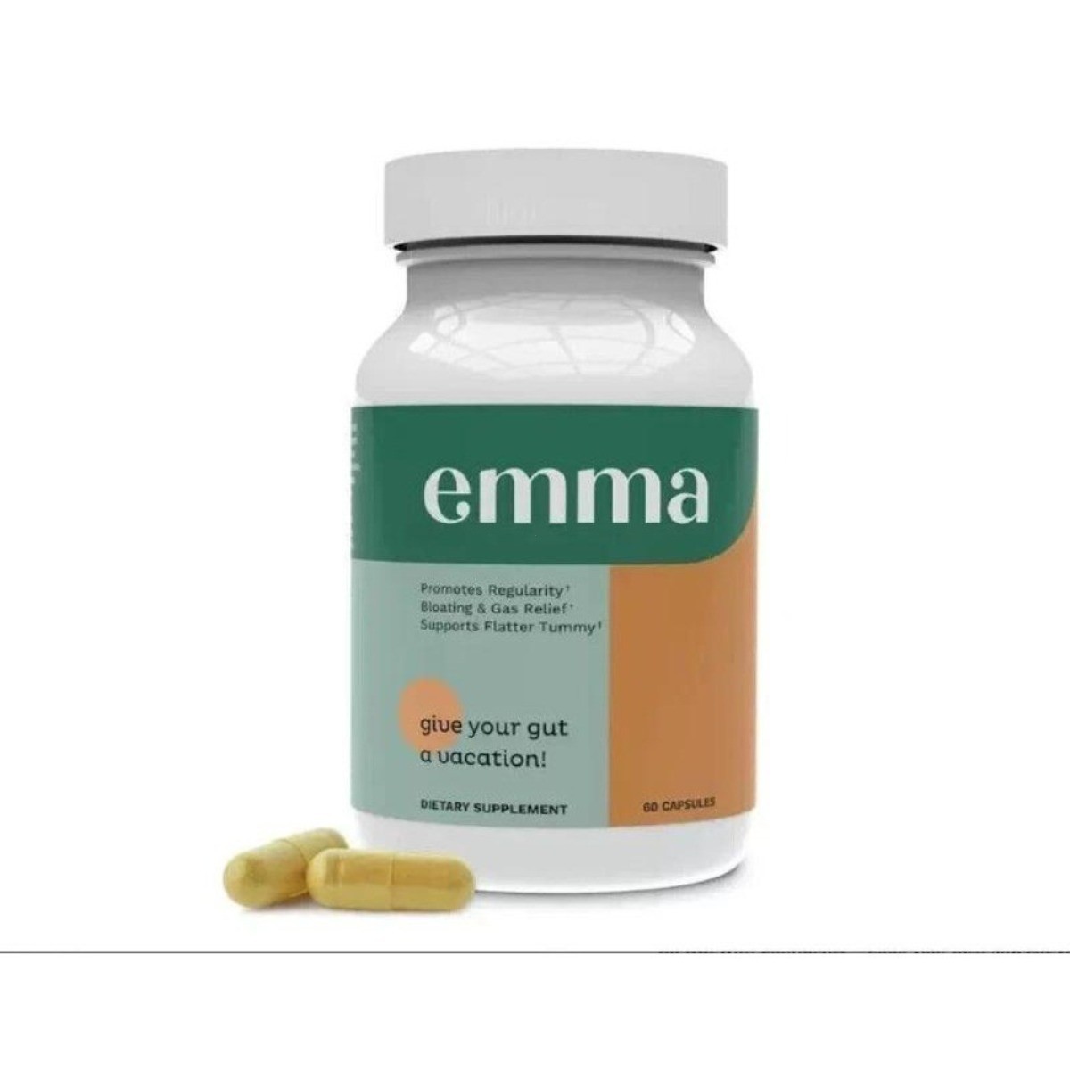 Emma Gut Colon Cleanse Capsules Bloating Gas Relief Digest Regularity Support