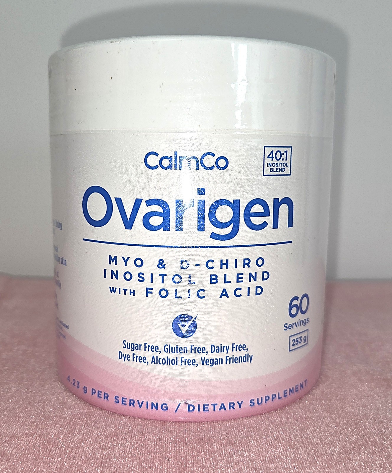 Ovarigen Myo & D-Chiro Inositol Blend Powder – 40:1 Blend w/ Folic Acid – 60 srv