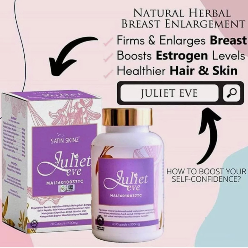 2x Satin Skinz Juliet EVE Woman Hormone Bust Up Breast Anti Aging Slim