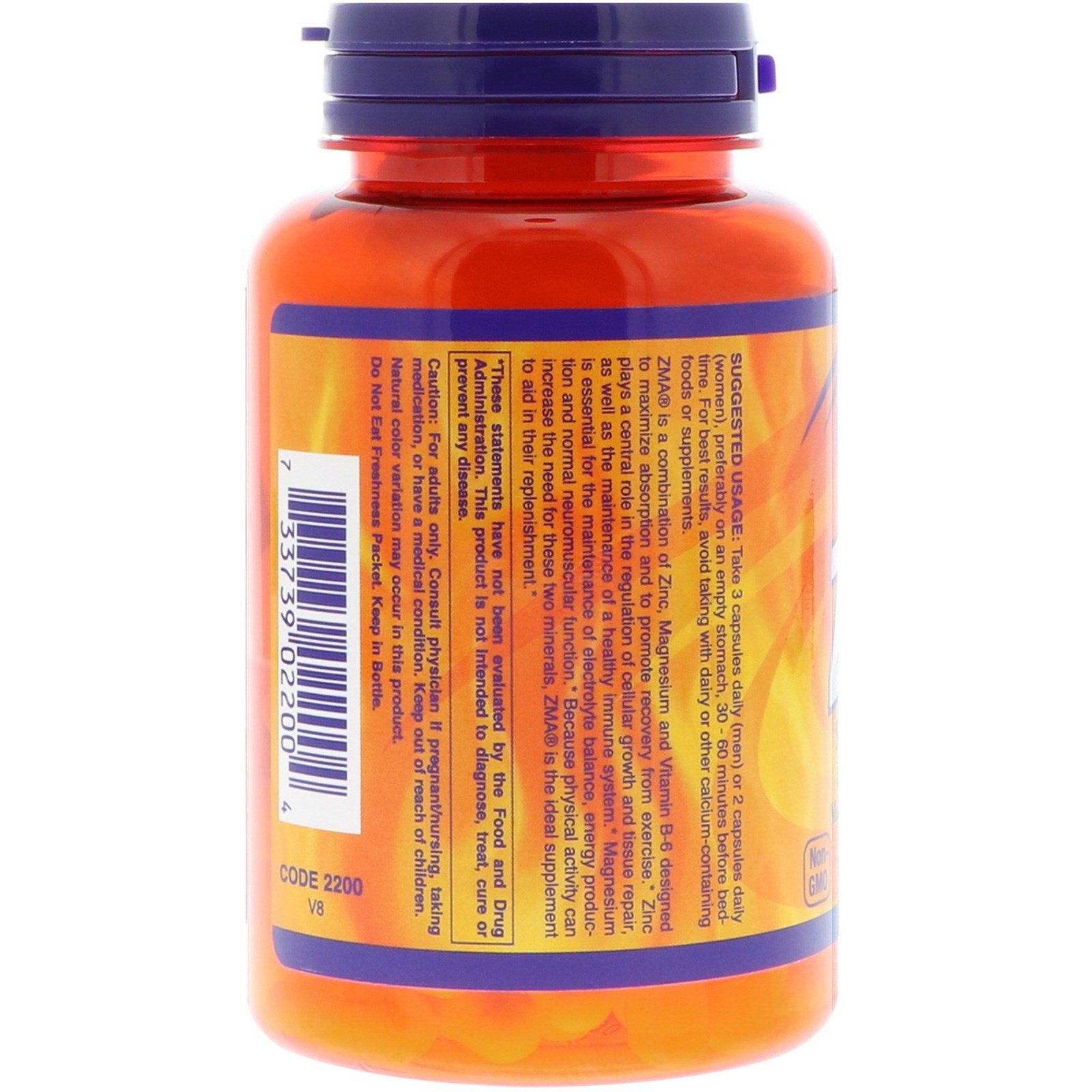 Now Foods Sports ZMA Sports Recovery 90 Capsules GMP Quality Assured