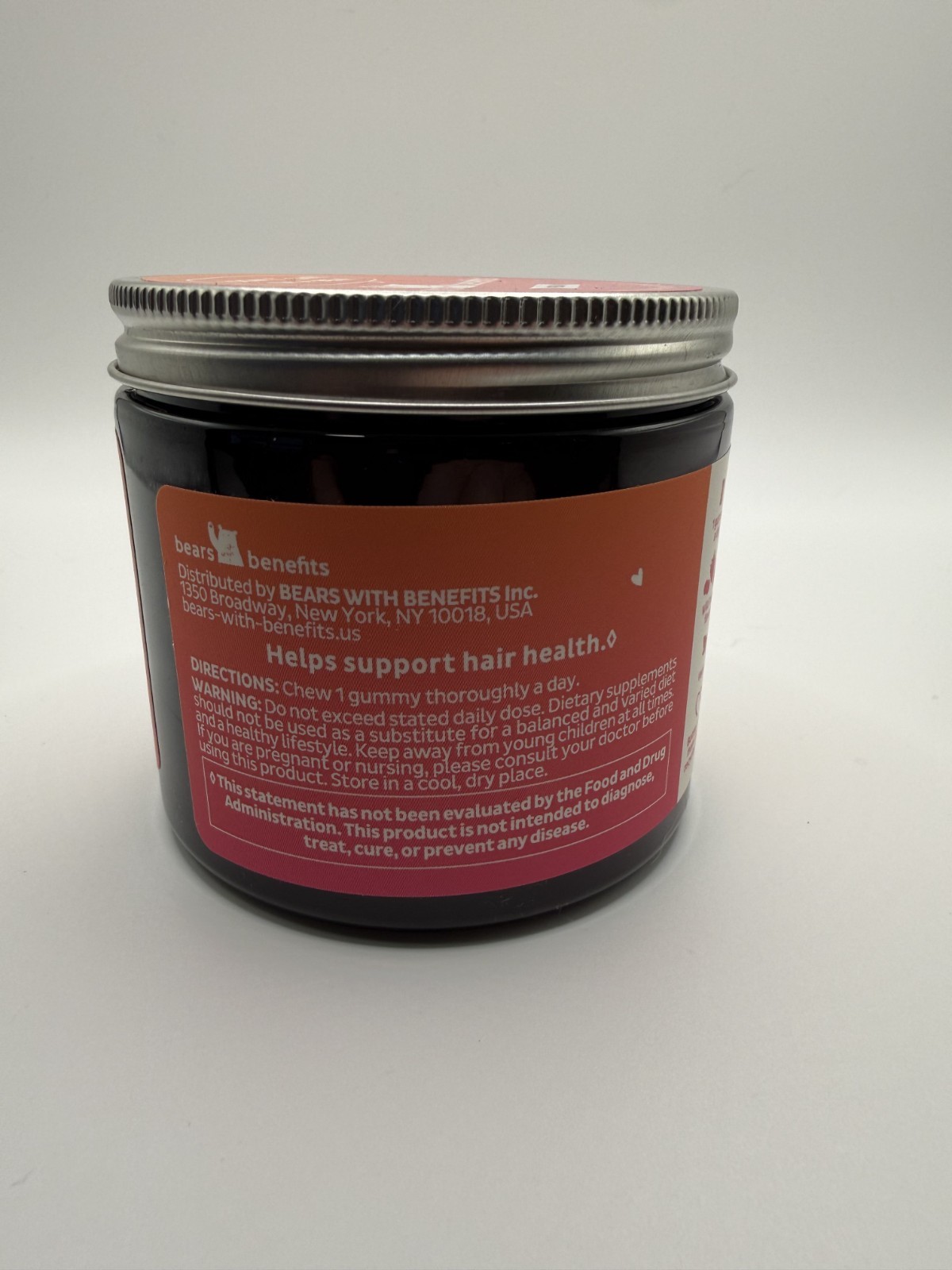 Bears with Benefits Ah-Mazing Biotin Gummies Vegan – 30 Count Supplement New