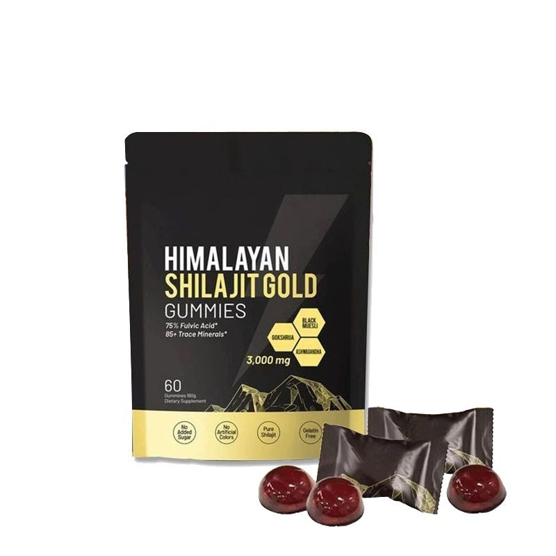 New Pure Himalayan Shilajit Gummies No Added Sugar 60 Gummies High Potency US