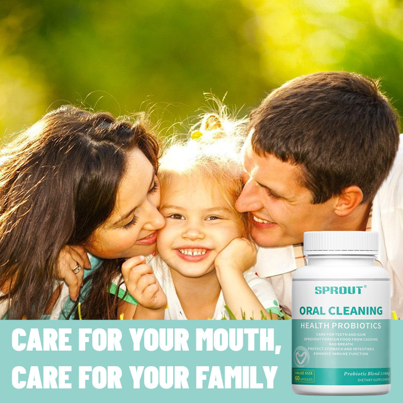 Oral Probiotic Supplement Teeth Bad Breath & Oral Health 60 Capsules