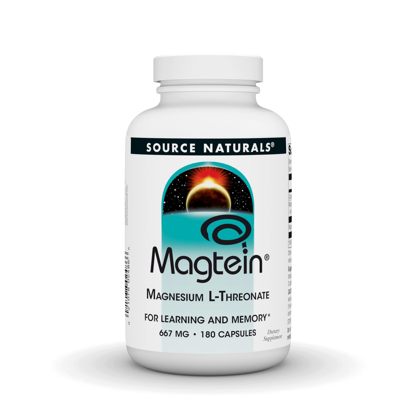 Magnesium L Threonate 667mg 180 Capsules Cognitive Focus Memory Support Source