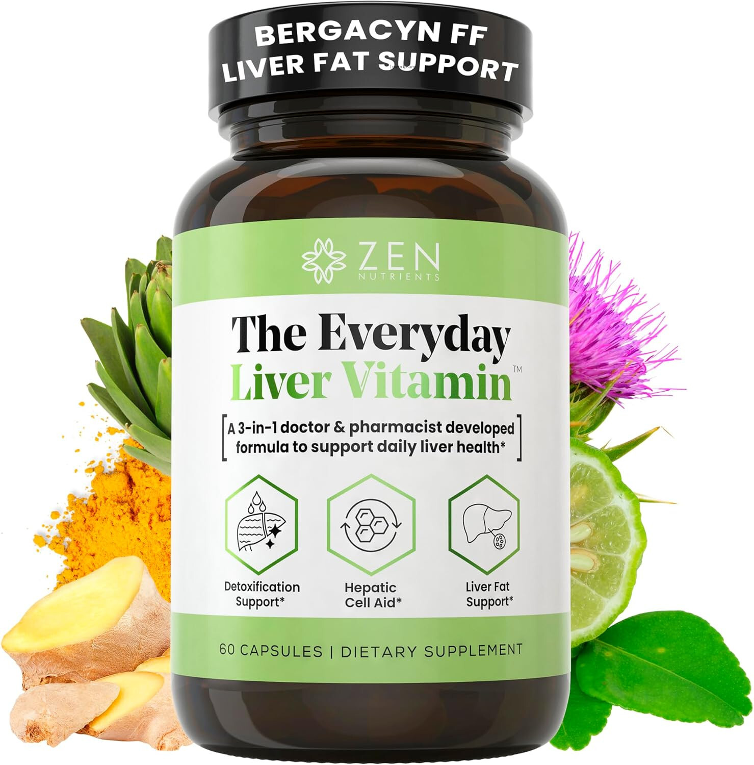 Zen Nutrients The Everyday Liver Vitamin – Cleanse Detox & Repair with…