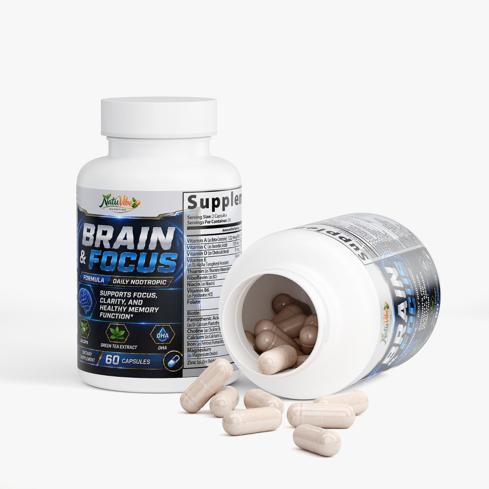 Brain Absolute Focus Supplement – #1 Nootropic For Focus, Energy, Memory+