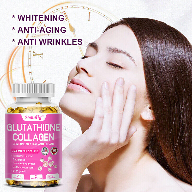 Glutathione Collagen Complex 3500 Mg Capsule Nourish The Skin Anti Aging Effect