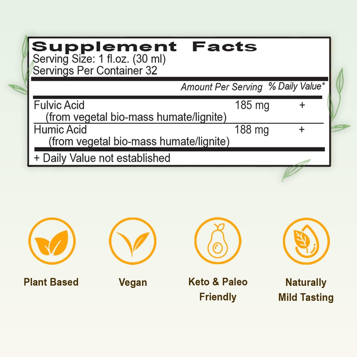 Vital Earth Minerals Fulvic Humic Mineral Blend Liquid 2-Pack – Fulvic Acid S…
