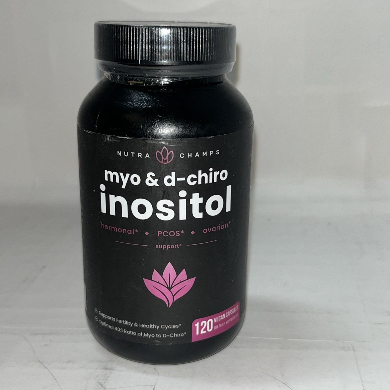 Myo & D-Chiro Inositol , 120 Vegan Capsules Exp8/2027 Nutra Champs