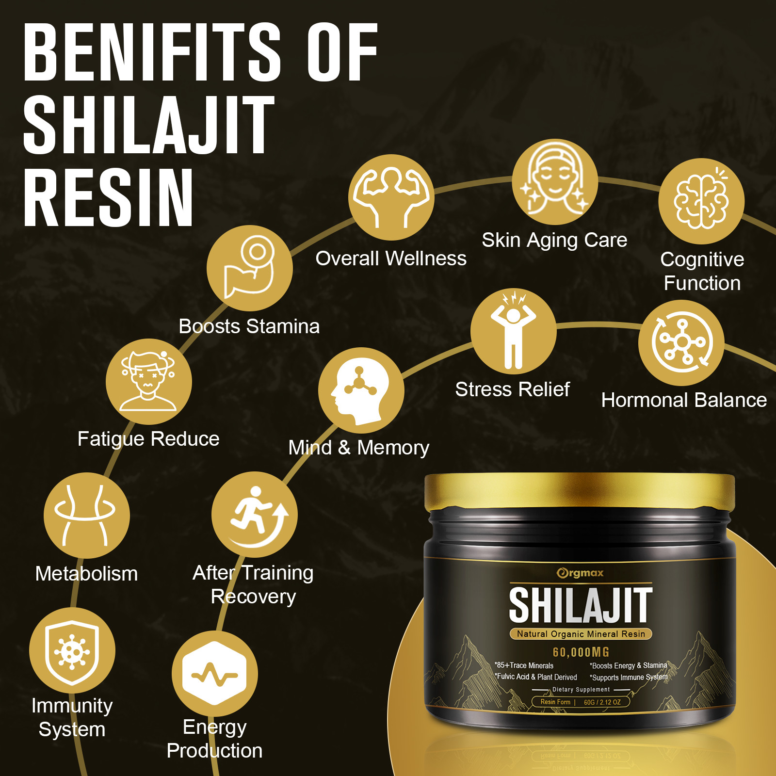 3 PACK Himalayan Shilajit, Soft Resin, Organic, Extremely Potent, Fulvic Acid