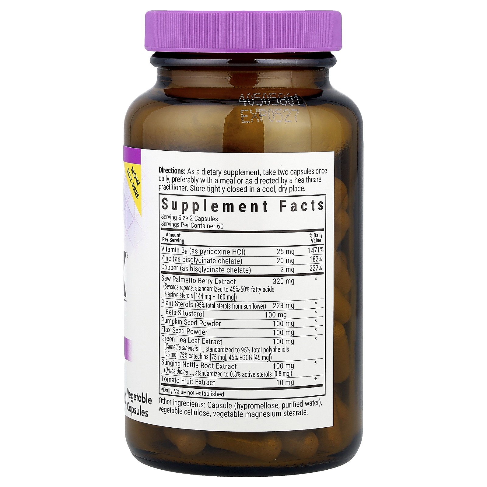 Bluebonnet Nutrition MPX 1000 Prostate Support 120 Vcaps Egg-Free, Fish Free,