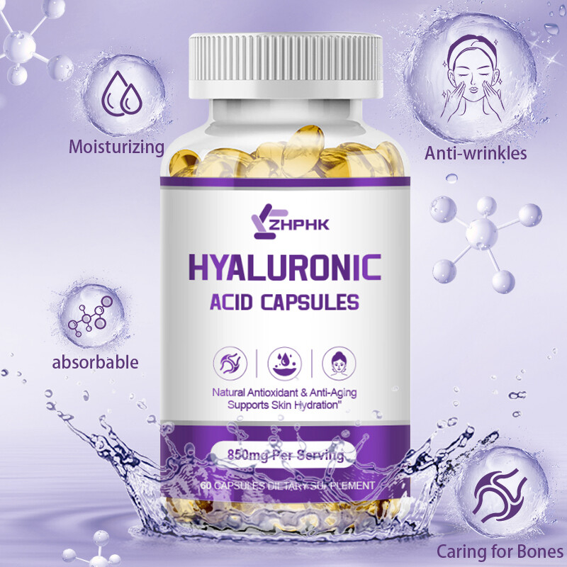 ZHPHK Hyaluronic Acid Supplement | 60 Capsules | Non-GMO & Gluten Free