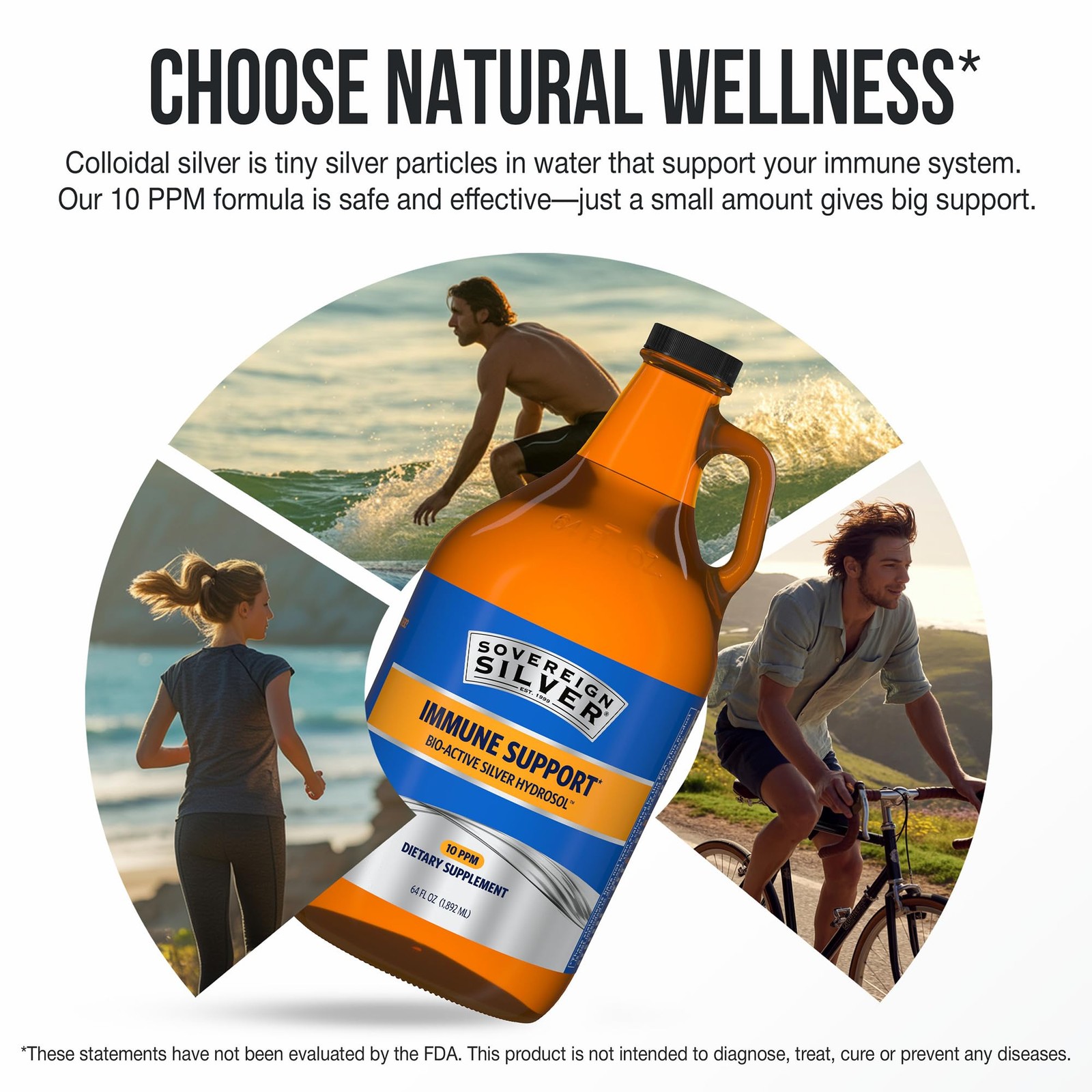 Sovereign Silver Immune Support Colloidal Silver, BioActive Silver Hydrosol,…