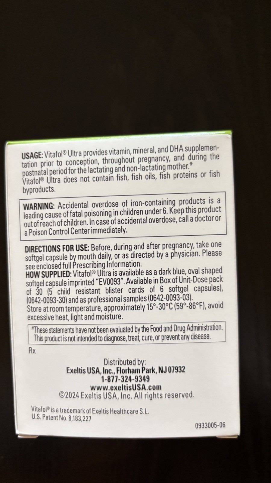 Vitafol Ultra Prenatal Supplement Prenatal Care DHA 200mg 30 Softgel Capsules