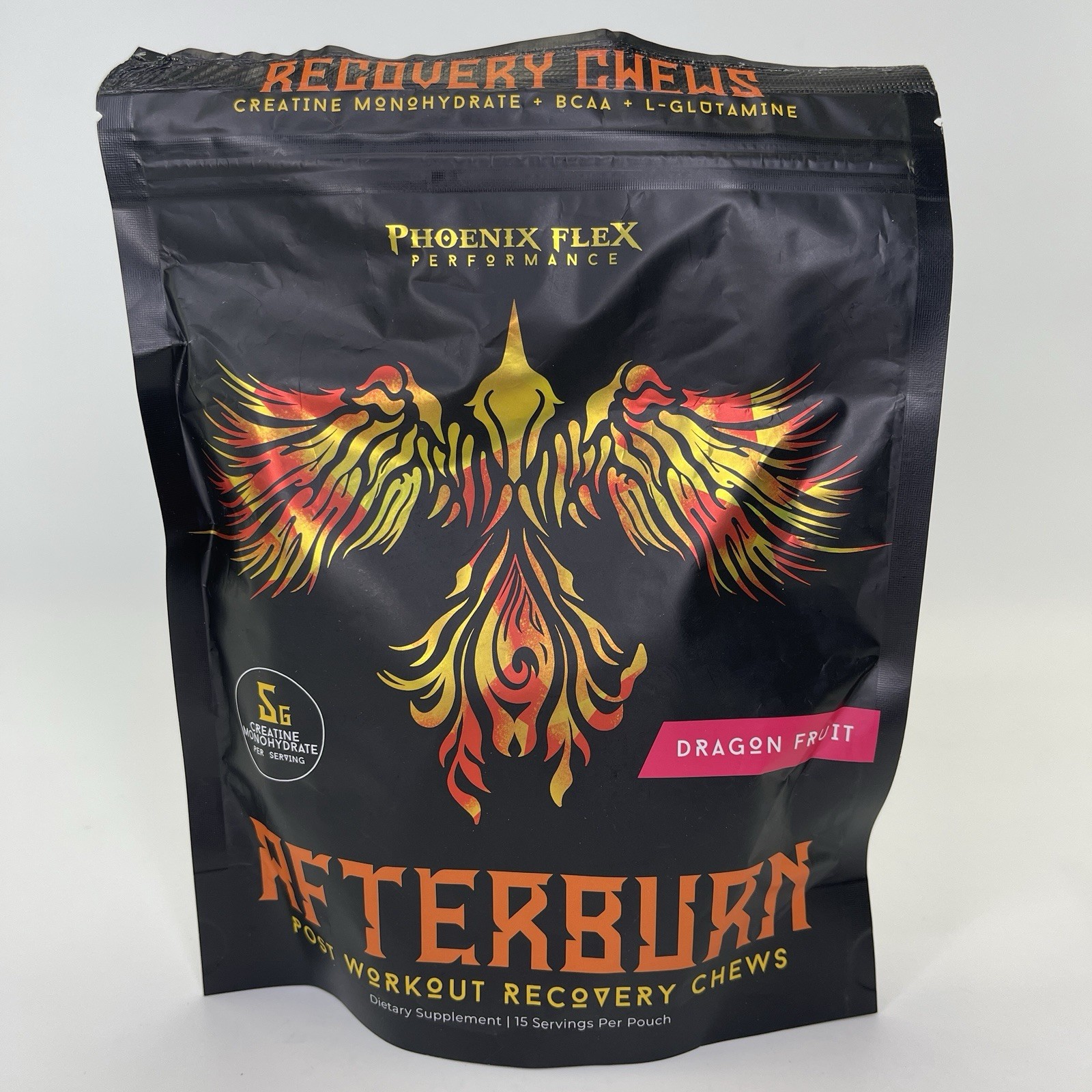 AfterBurn 5 G Creatine Monohydrate Chews BCAAs & L-Glutamine Gummies Recovery
