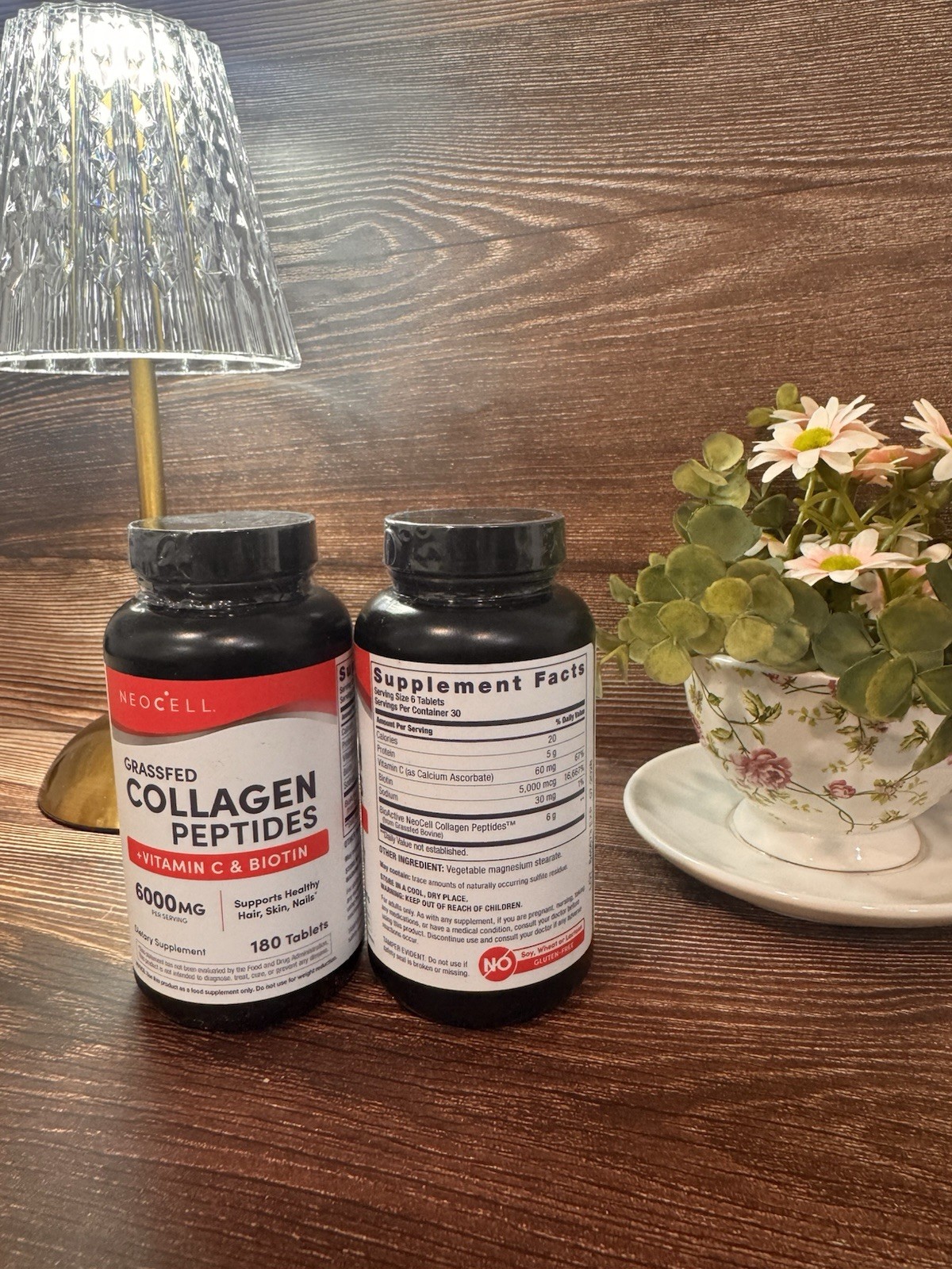 NeoCell Collagen + Vitamin C & Biotin For Hair Nails Skin Tablets 180 Lot Of 2