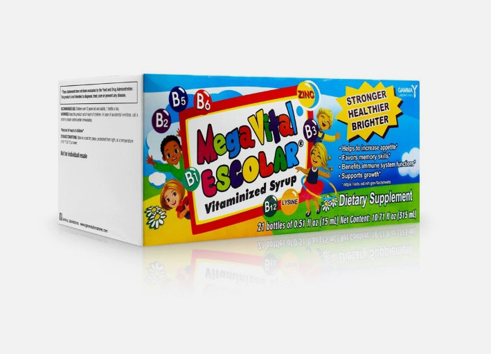 MegaVital Escolar Kids Vitaminized Syrup – 21 Bottles 0.5 fl oz