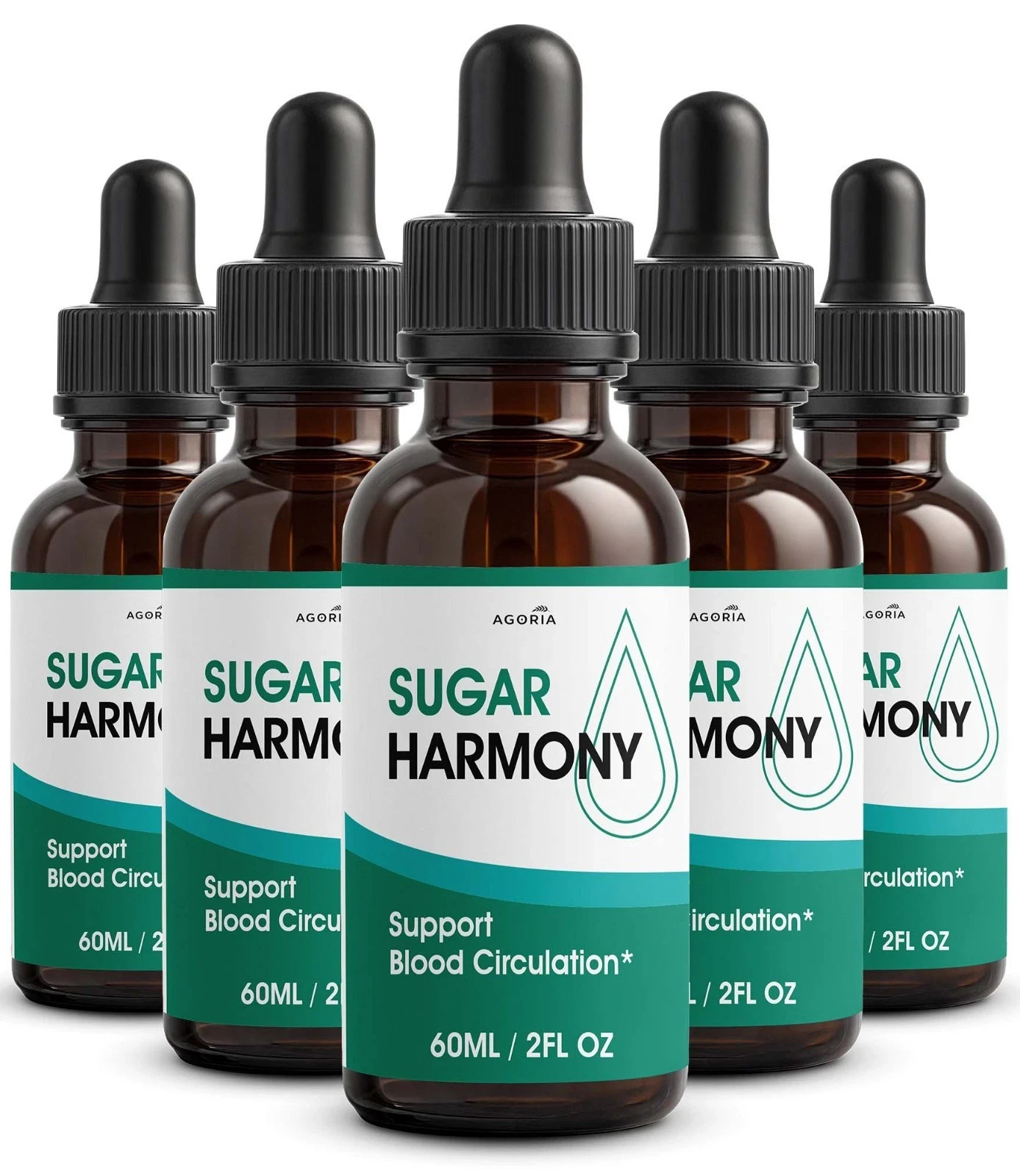 (5 Pack) Sugar Harmony Drops, SugarHarmony Maximum Strength Blood Support