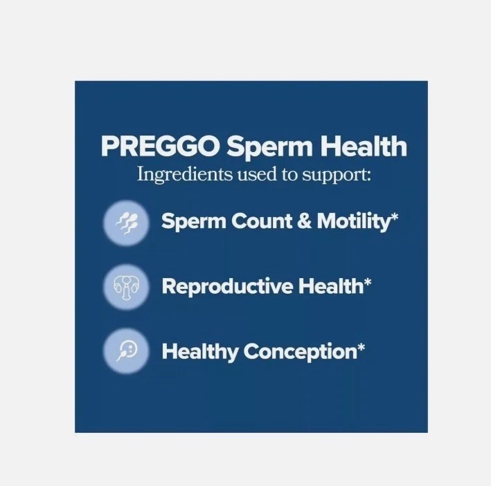 3PCS Preggo Sperm Health Capsules for Men – OBGYN-Formulated for Improved Sperm