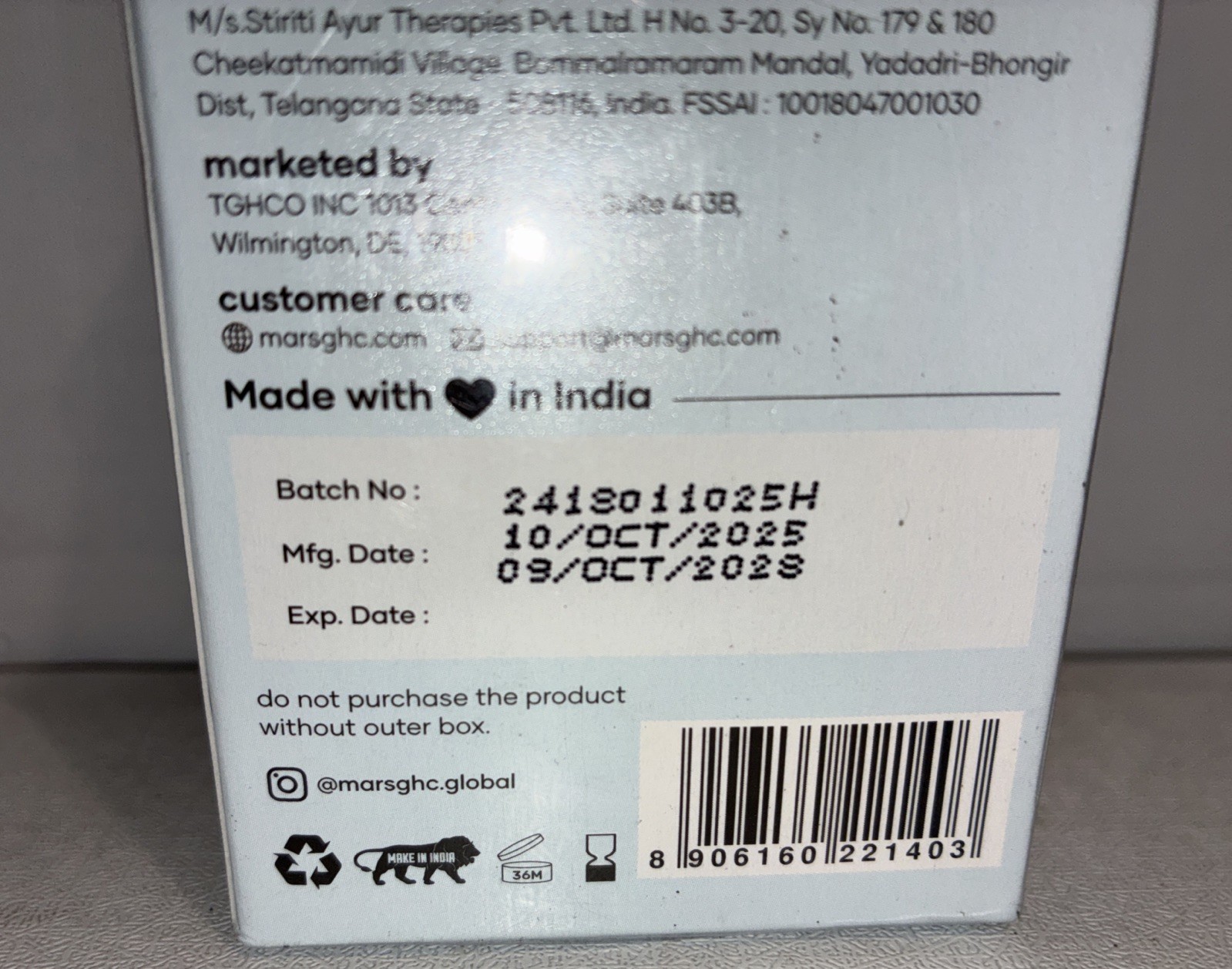Mars Cognitive Support & Muscle Wellness Alizenol 60 Caps/ Exp 10/2028