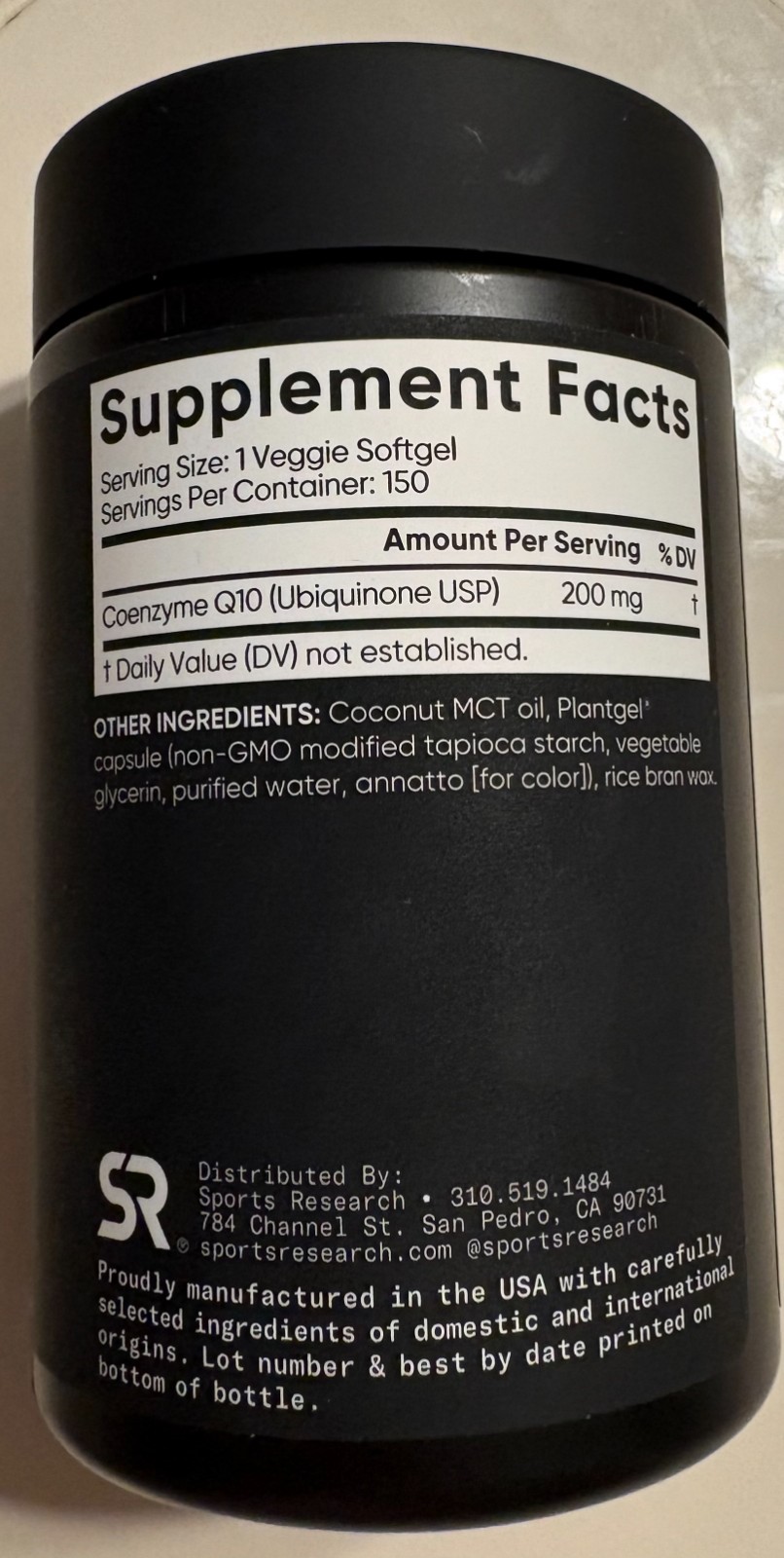 Double Strength CoQ10 (200 mg) Gluten Free Exp 11/2028 Free Shipping 150 count