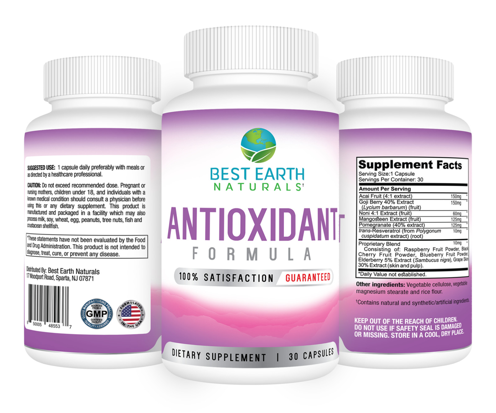 Antioxidant Formula by Best Earth Naturals Buy 2 Get 1 FREE 3 Pack – FREE SHIP