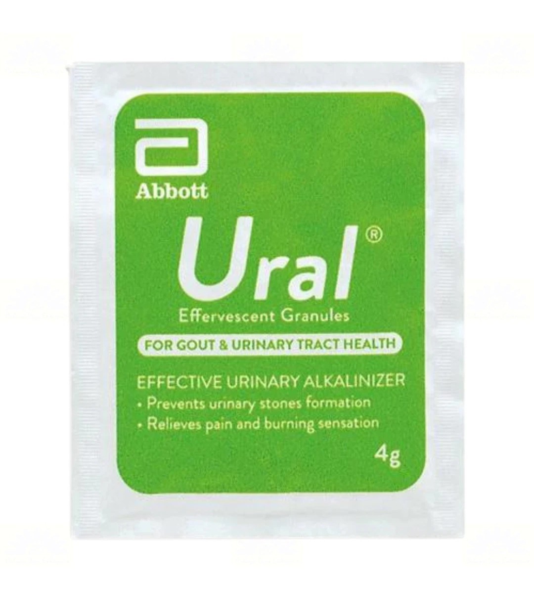 2 X Abbott Ural Effervescent Granules Urine Alkalinizer (4g x 28 sachets)