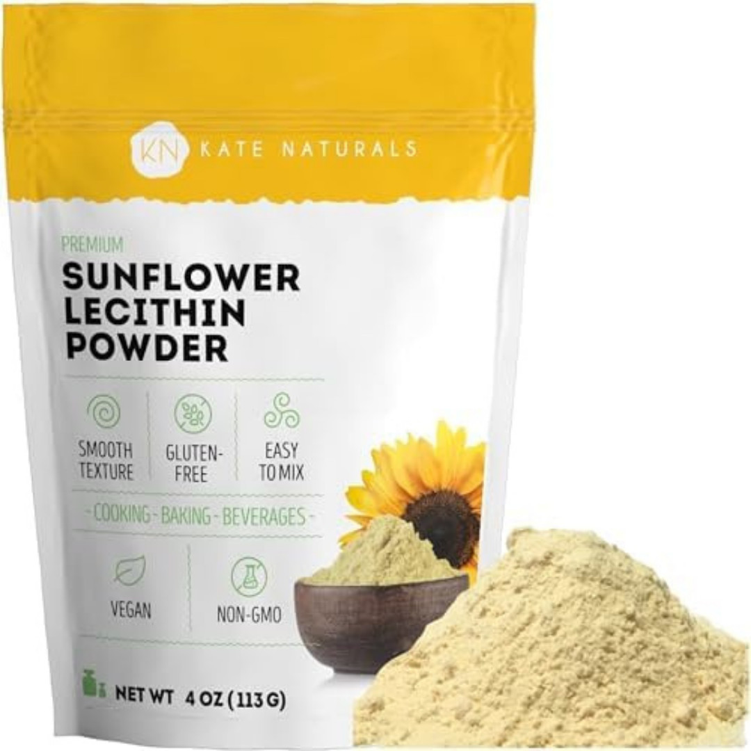 Kate Naturals Sunflower Lecithin Powder for Baking Bread Gummies Cooking 4oz …