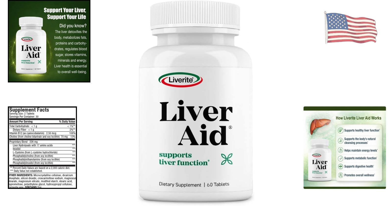 Liver Aid 60 Tablets – Advanced Support for Healthy Liver Function & Energy
