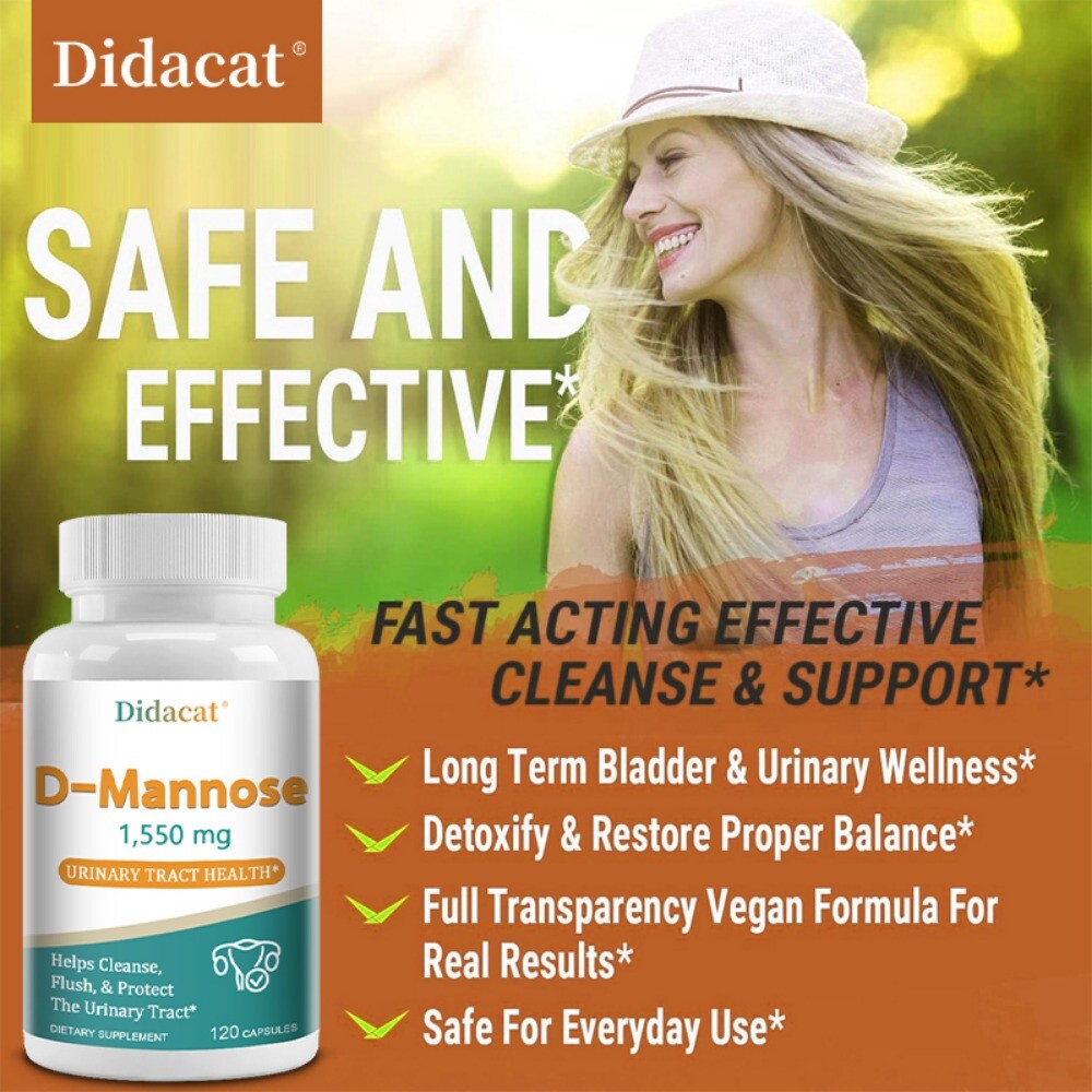 Urinary Tract Balance 1550mg D-Mannose w/ Cranberry Bladder Control Health