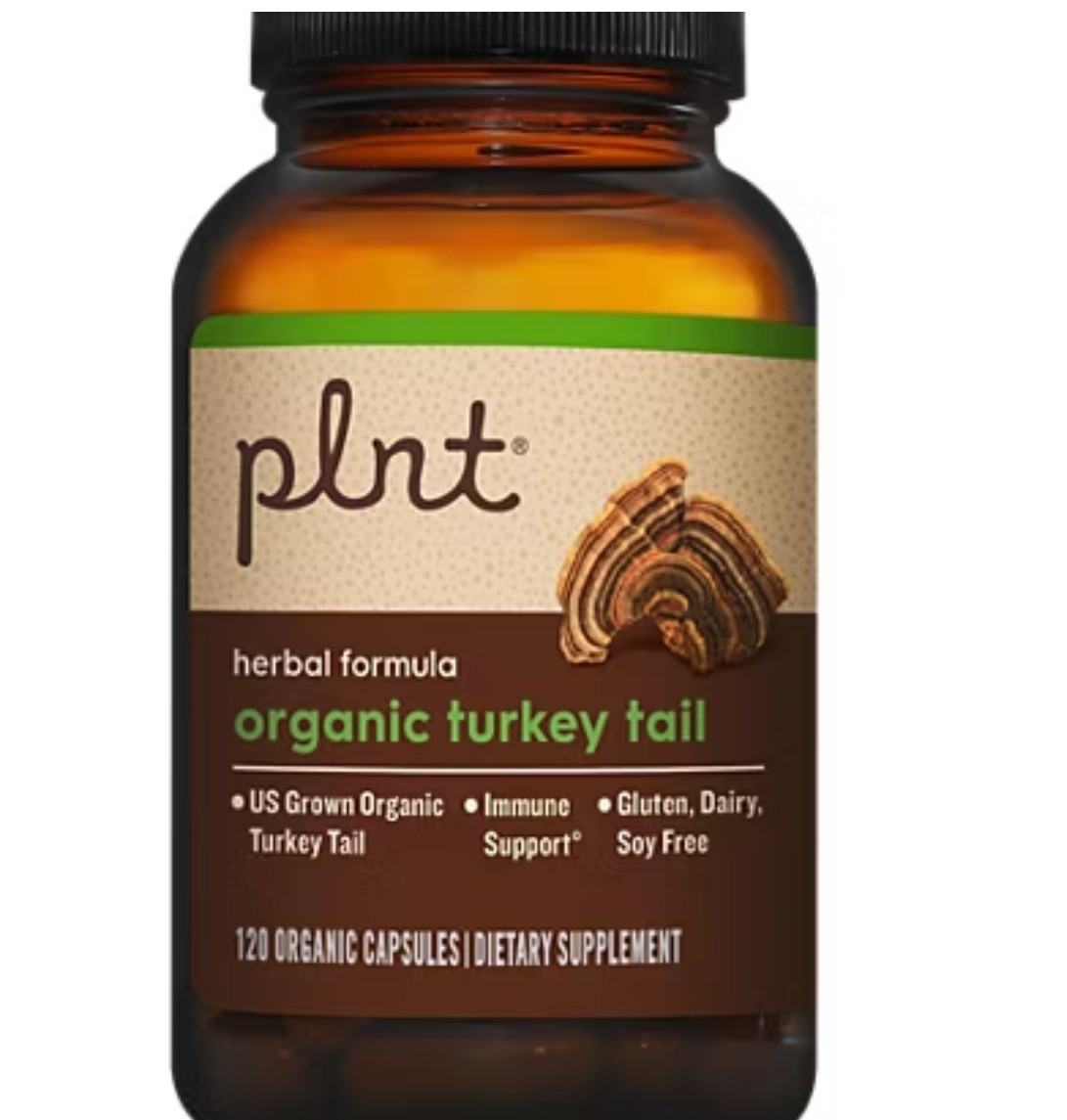 Plnt ORGANIC TURKEY TAIL MUSHROOM 120 Vegan Capsules (60 Servings) BEST BY 11/26