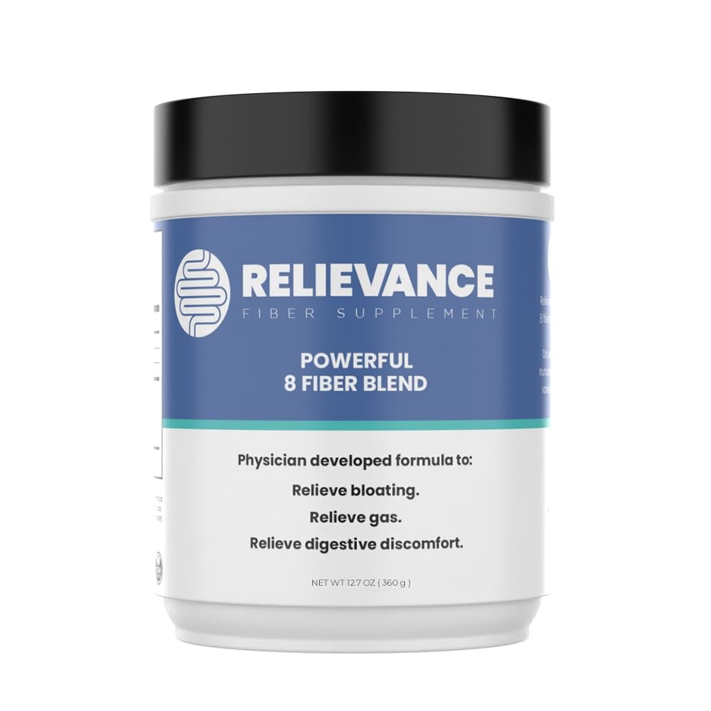Relievance Fiber Supplement, Premium 8 Fiber Blend, Physician-Developed, Plan…
