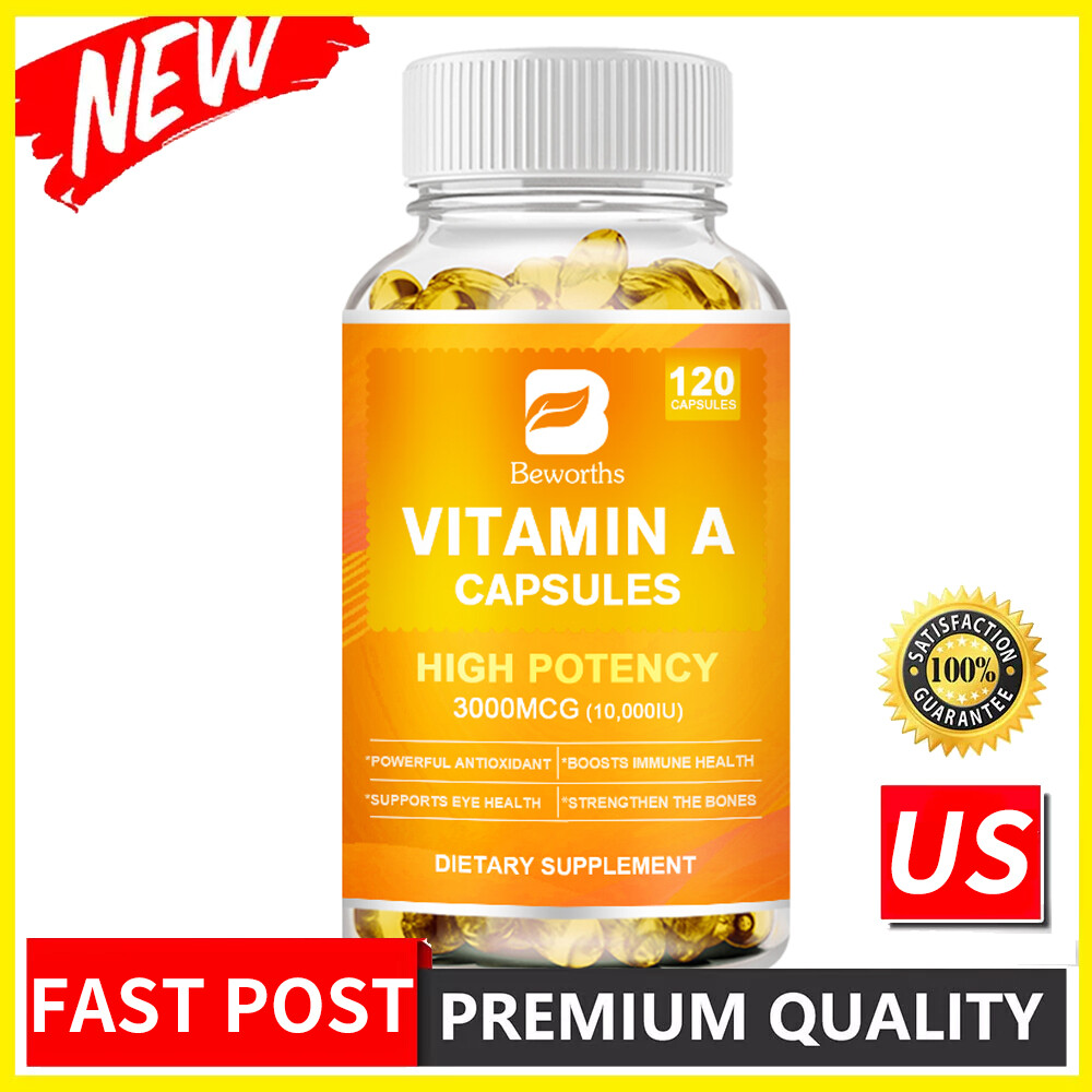 Vitamin A 10000 IU, 120 Softgels, Non-GMO, Gluten Free