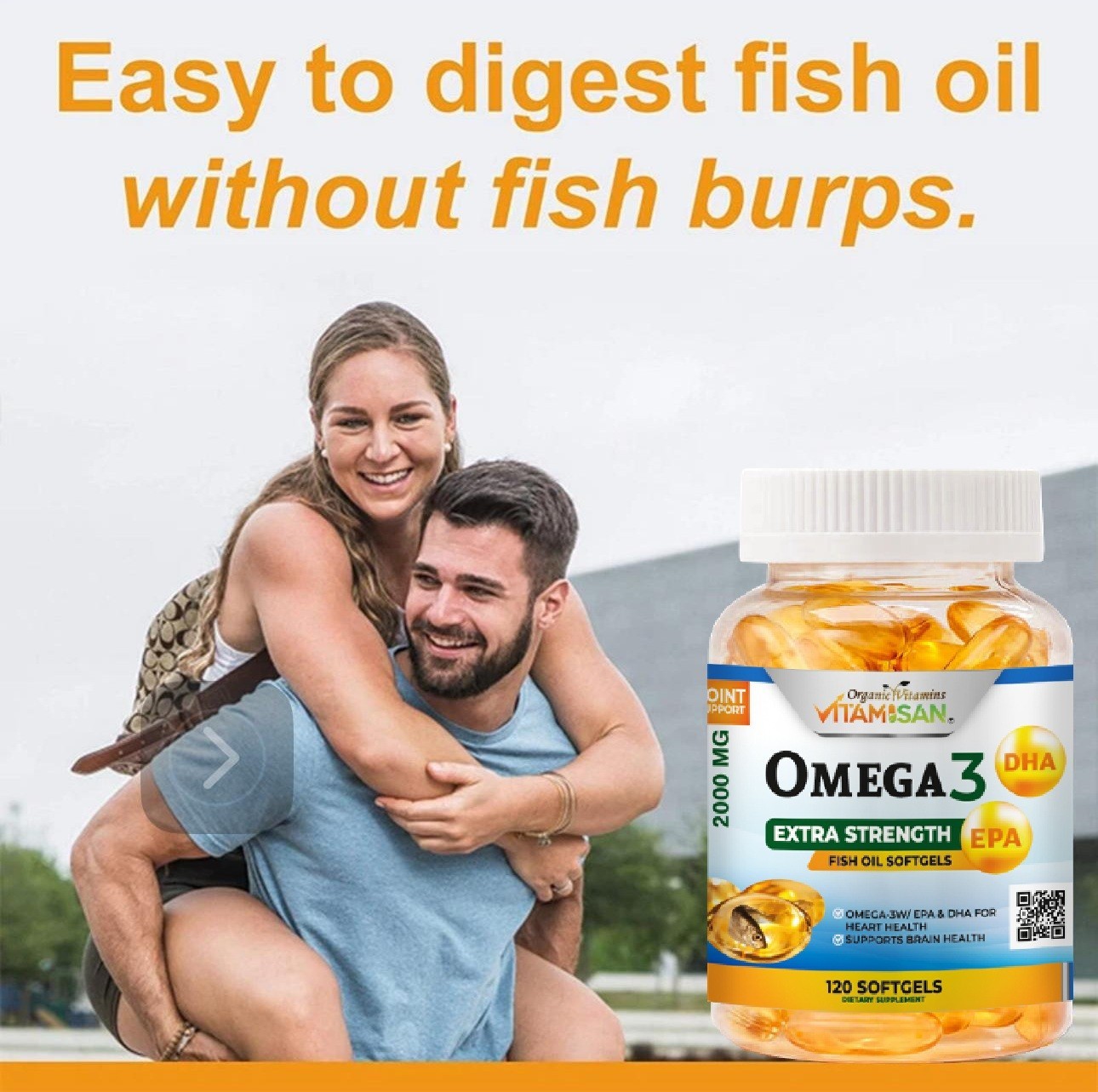 Omega 3 Bottle XL Anti Inflammatory Joint Relief Supplement 2000 mg CONCETRATE +