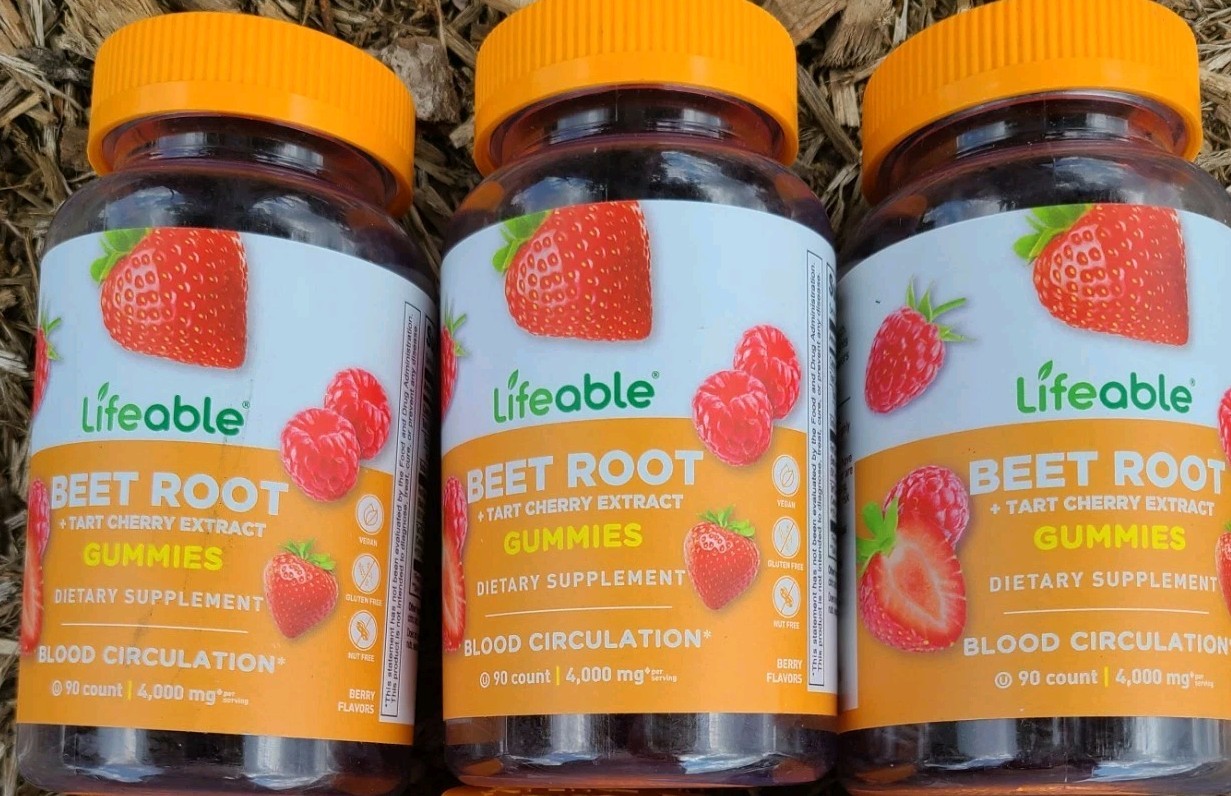 ✅3 Bundle Lifeable Beet Root Gummies Berry Flavor Gummy 270 Ct Exp July 2026