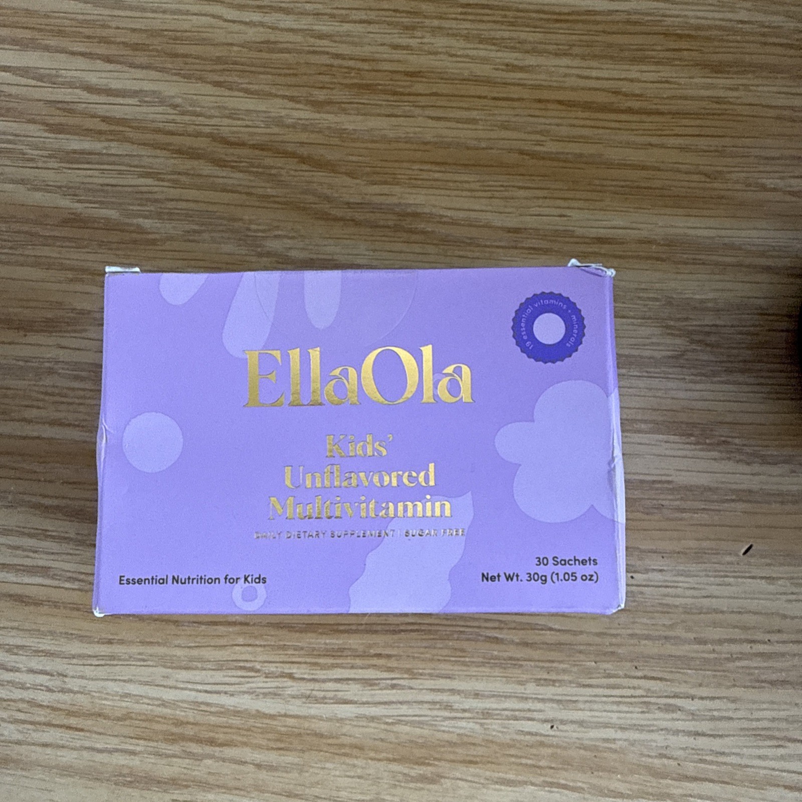 EllaOla Kids’ Unflavored Multivitamin 30 Sachets Exp 01/28 New