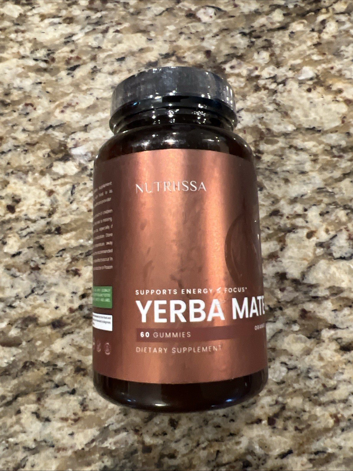 Nutriissa Yerba Mate Supports Energy & Focus Orange 60 Gummies exp: 08/26