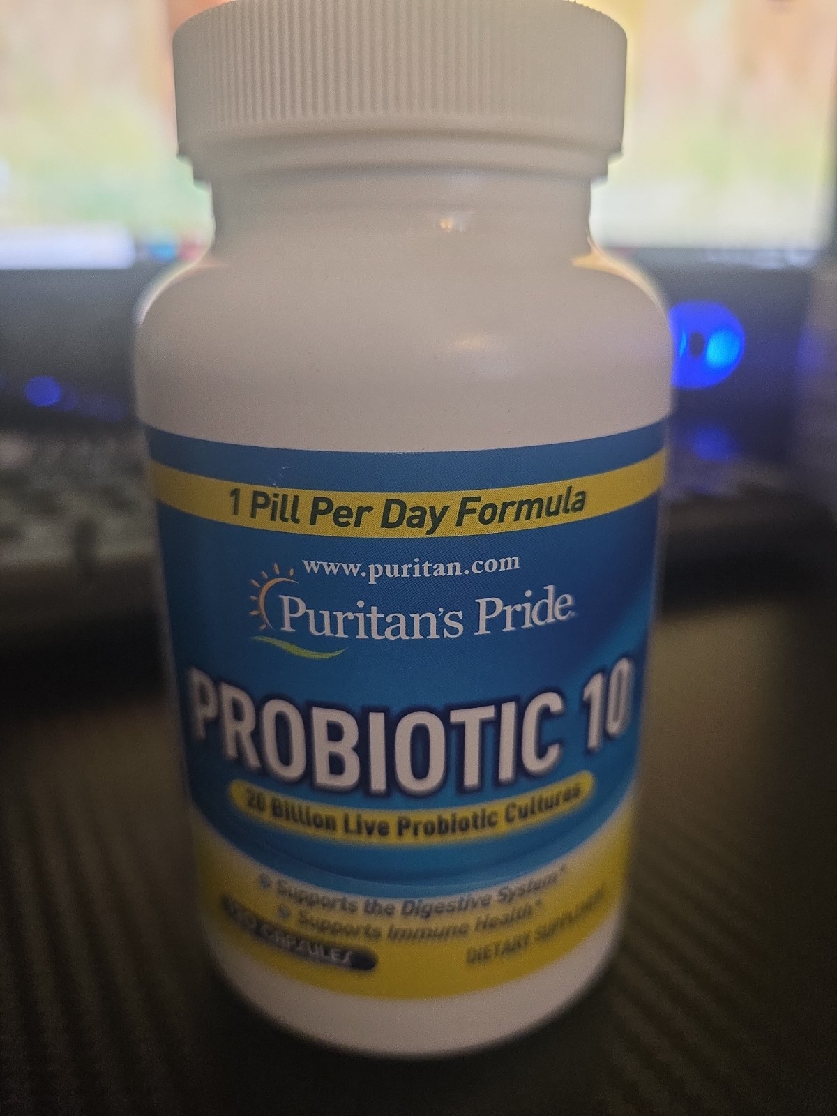 Puritan’s Pride Probiotic 10 with Vitamin D to Support Immune Function 120 Count