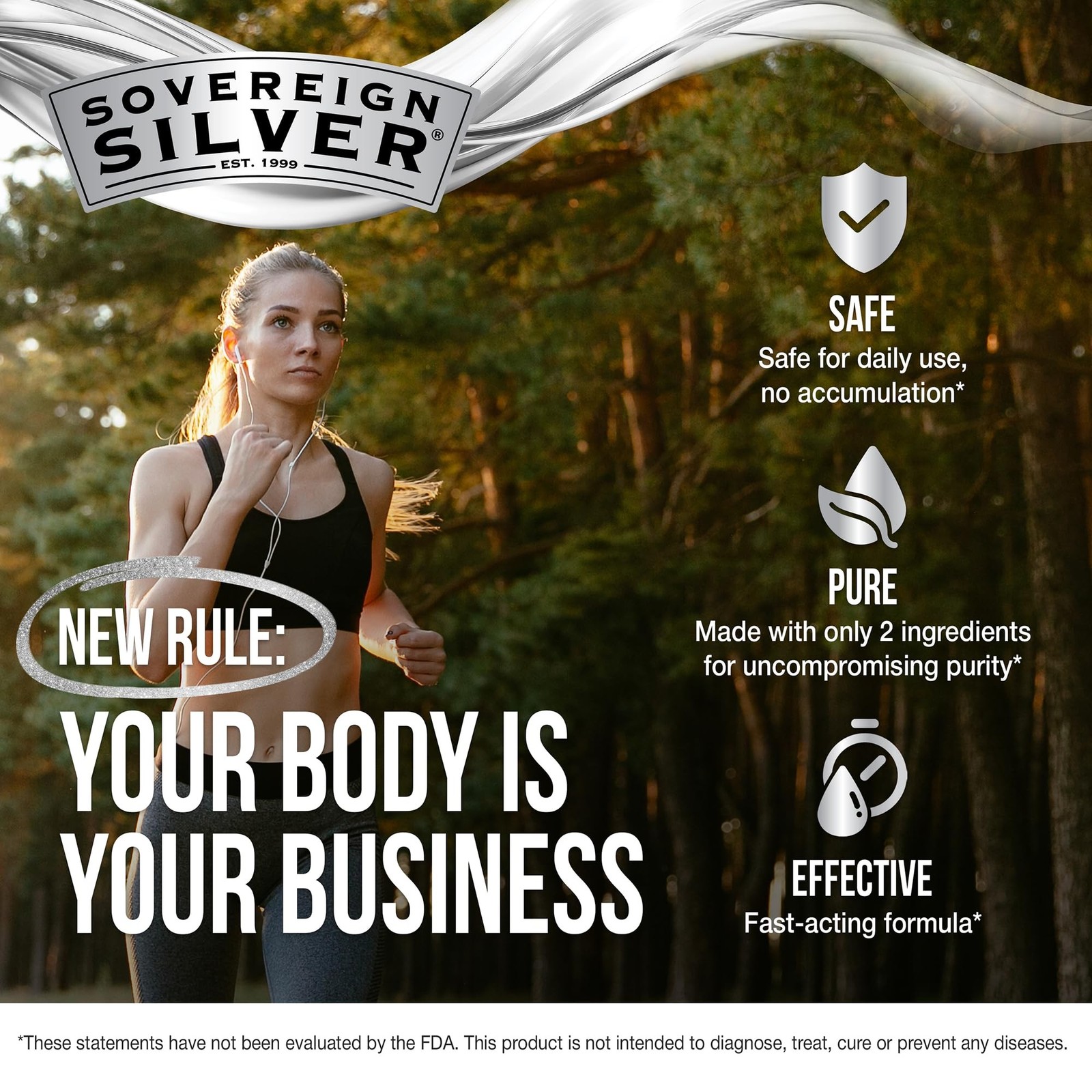 Sovereign Silver Immune Support, Colloidal Silver, 4 fl oz (118 mL) | Bio-Act…
