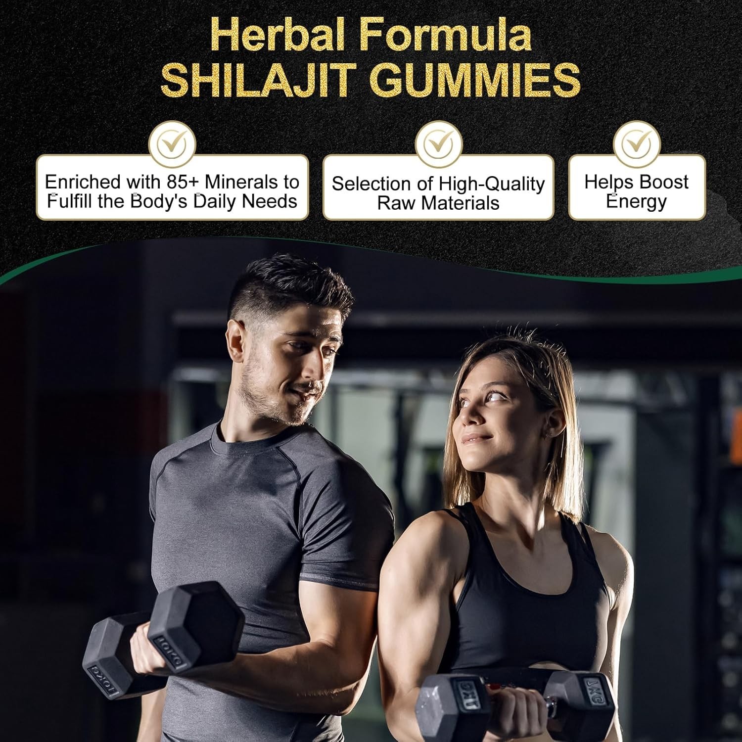 Pure Himalayan Shilajit Gummies with 60 Count (Pack of 1) – FREE
