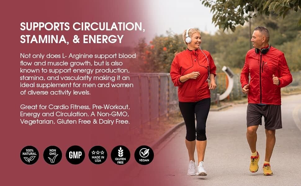 Combo+ L Arginine & L Citrulline (Nitric Oxide Circulation Support & Workout)