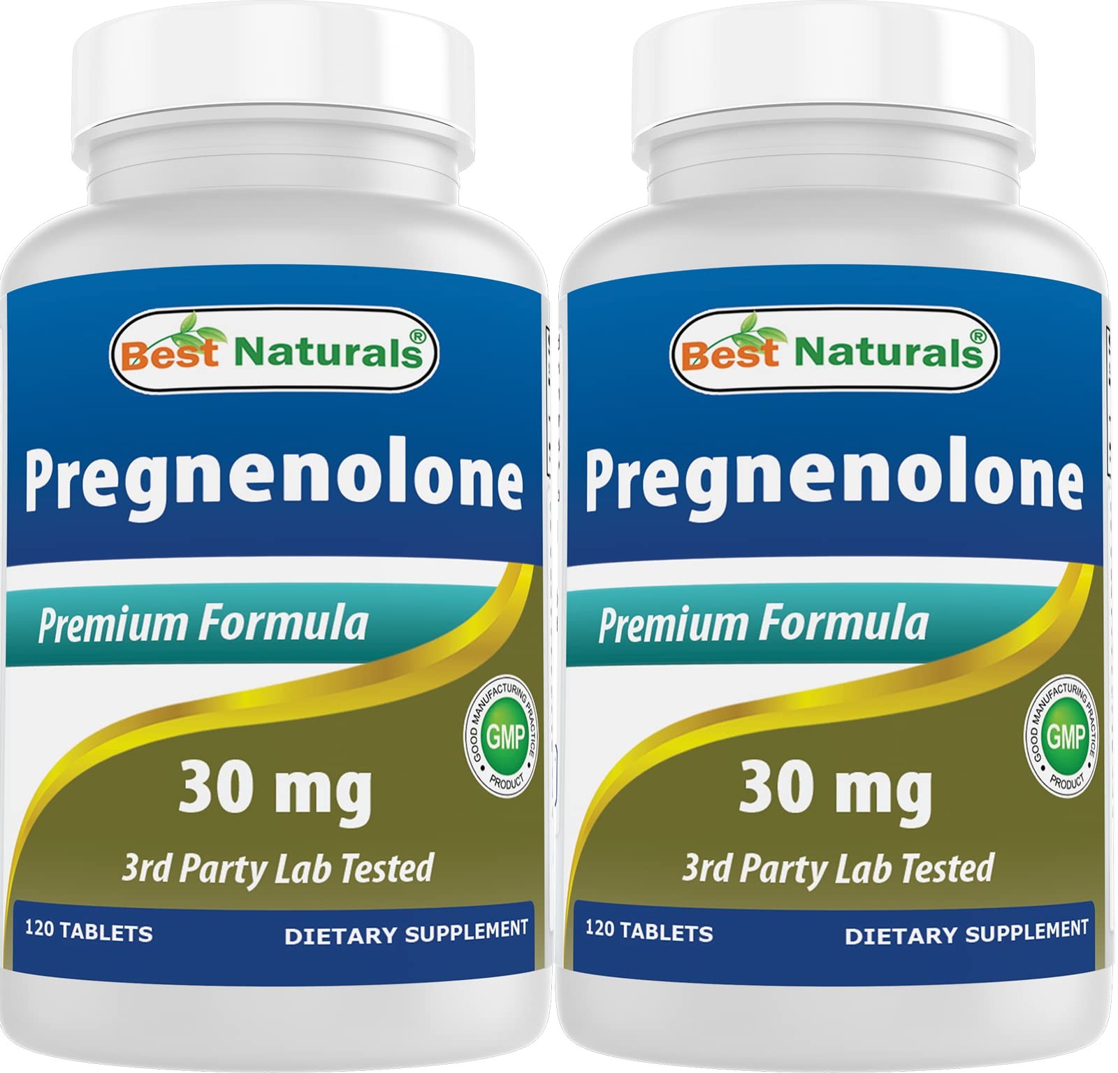 Best Naturals Pregnenolone 30 mg 120 Tablets (120 Count 120 (Pack of 2)