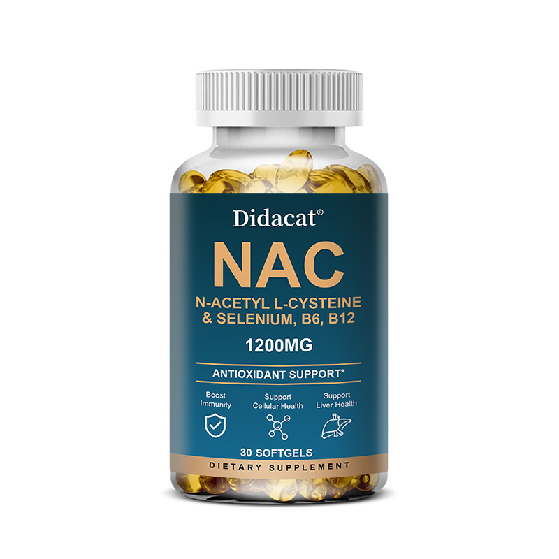 N-Acetyl-L-Cysteine (NAC) 1,200mg Capsules – Dietary Supplement – 120 Count