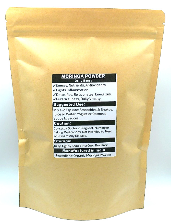 Green Vitality Moringa 1 lb- Organic Superfood Powder for Energy & Wellness
