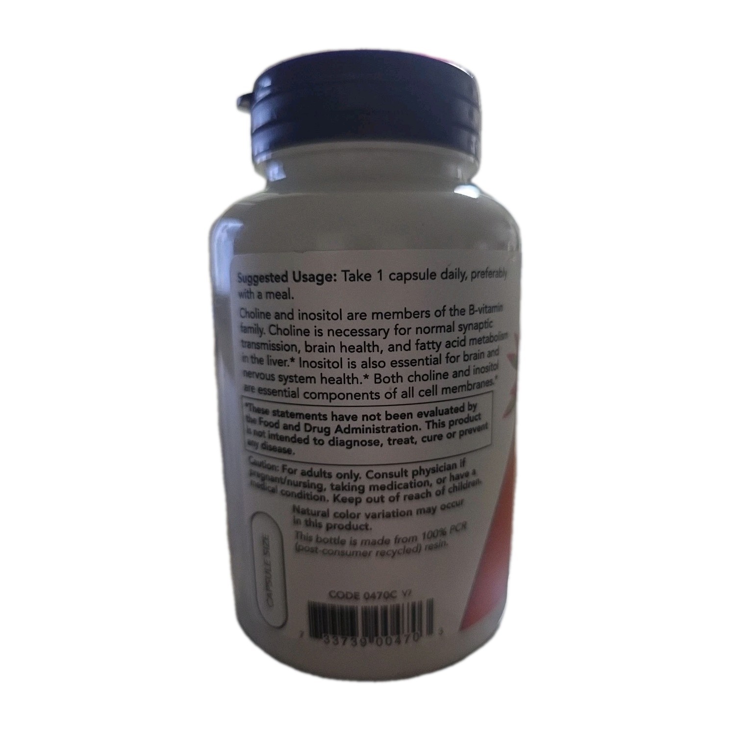 NOW Foods Choline & Inositol 100 Veg Caps